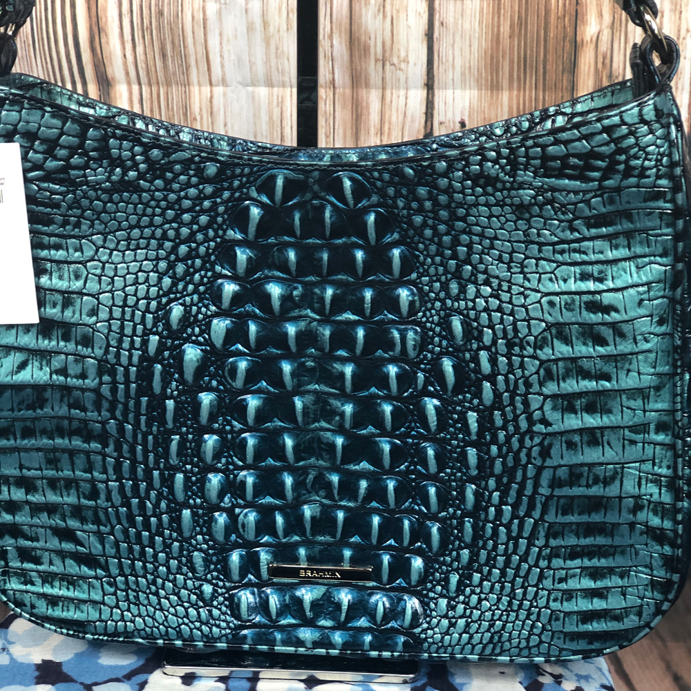 Brahmin Verdigris Noelle Melbourne Handbag NWT - Picture 3 of 8